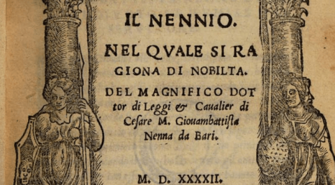 Giovan Battista Nenna: la storia del primo scrittore barese che fu pubblicato all'estero